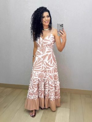 Women's Printed Sling Casual Summer Dress