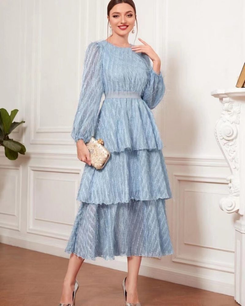 French Retro Lace Slim Early Spring Dress - Image 2