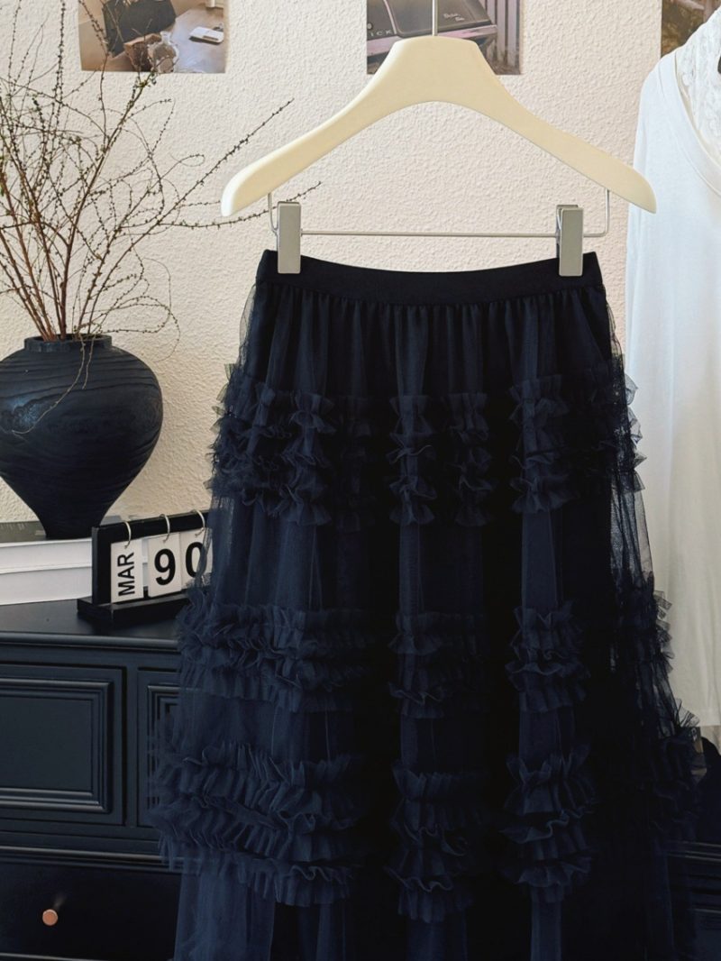 Maxi Tiered Bubble Skirt Swing Dress - Image 4