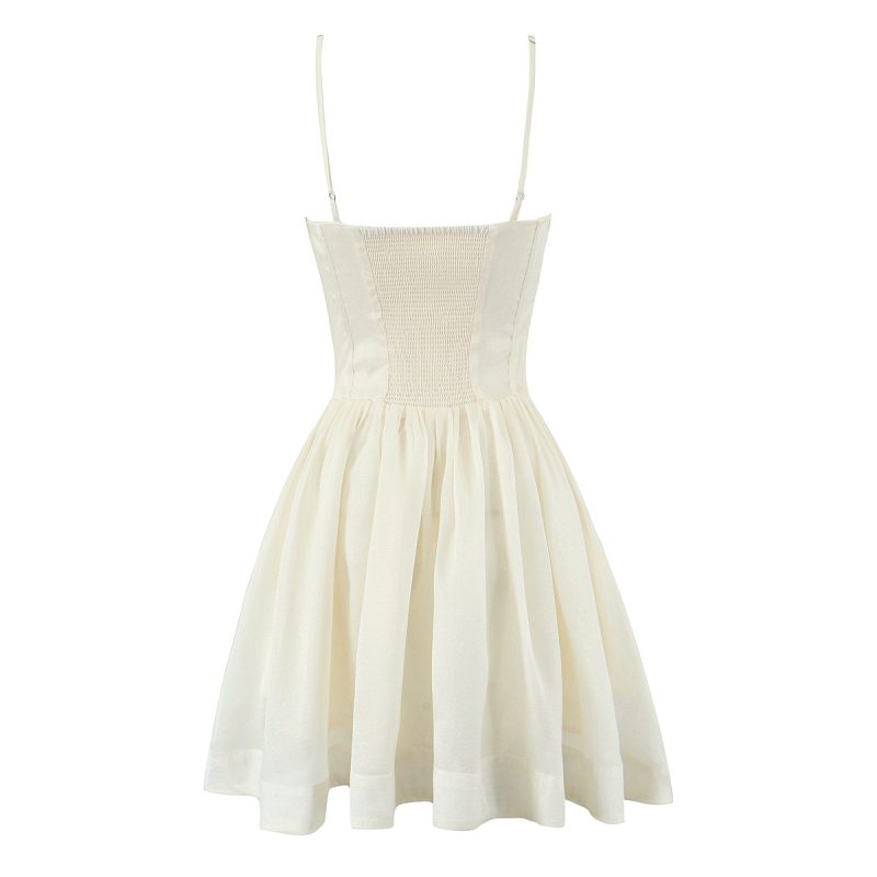 Bow Sling Waist Slimming Vacation Dress - Image 2