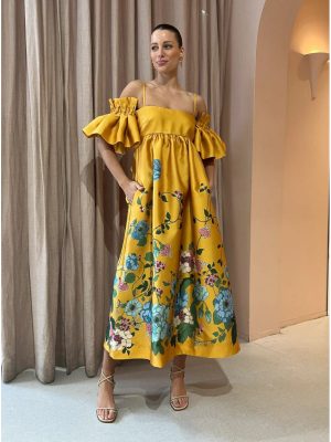 Off Shoulder Multicolor Casual Pocket Dress Women
