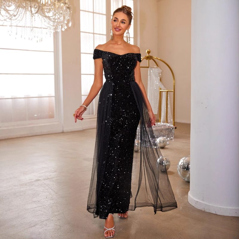 Elegant Sleeveless A-Line Maxi Dress for Evenings - Image 3