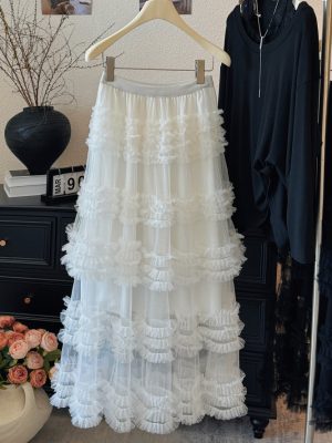 Maxi Tiered Bubble Skirt Swing Dress