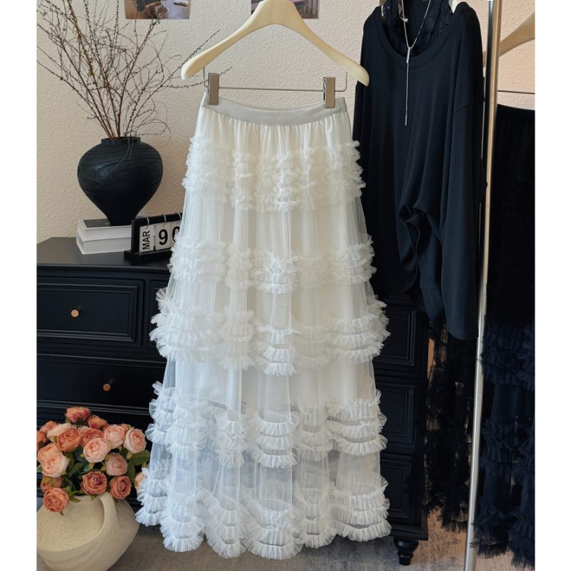 Maxi Tiered Bubble Skirt Swing Dress