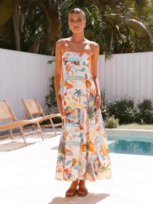Women’s Big Swing Summer Holiday Strap Dress