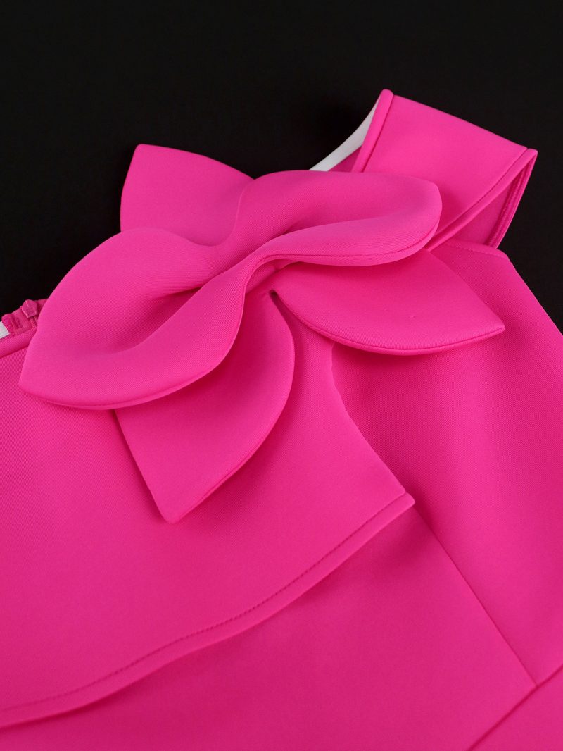 Elegant Off Shoulder Backless A-Line Dress - Image 4