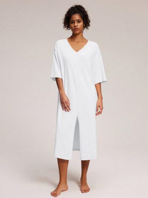 Casual V-Neck Summer Dress for Homewear