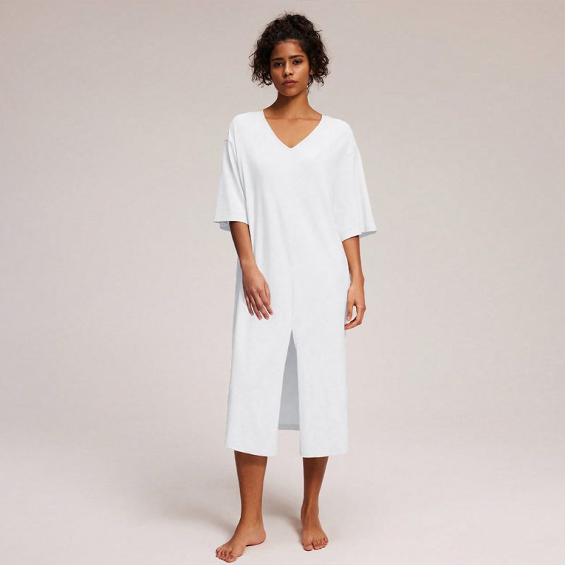 Casual V-Neck Summer Dress for Homewear