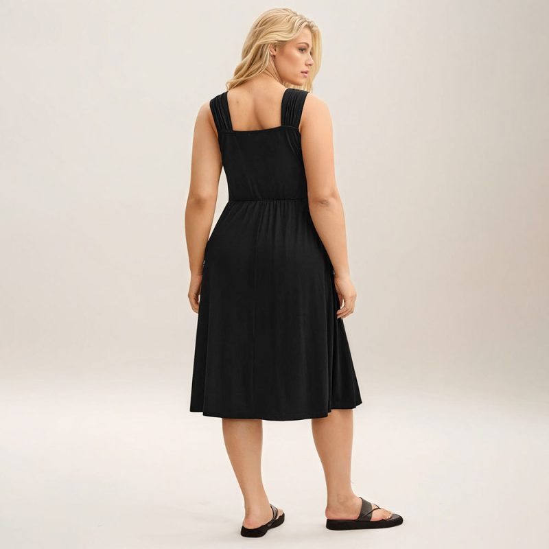 Plus Size Elegant High Waist Maxi Dress - Image 2