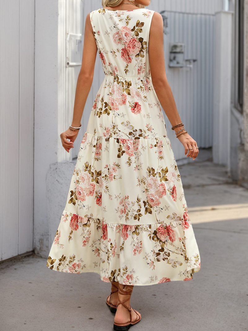 Printed Sleeveless Summer Dress for Women - Image 2