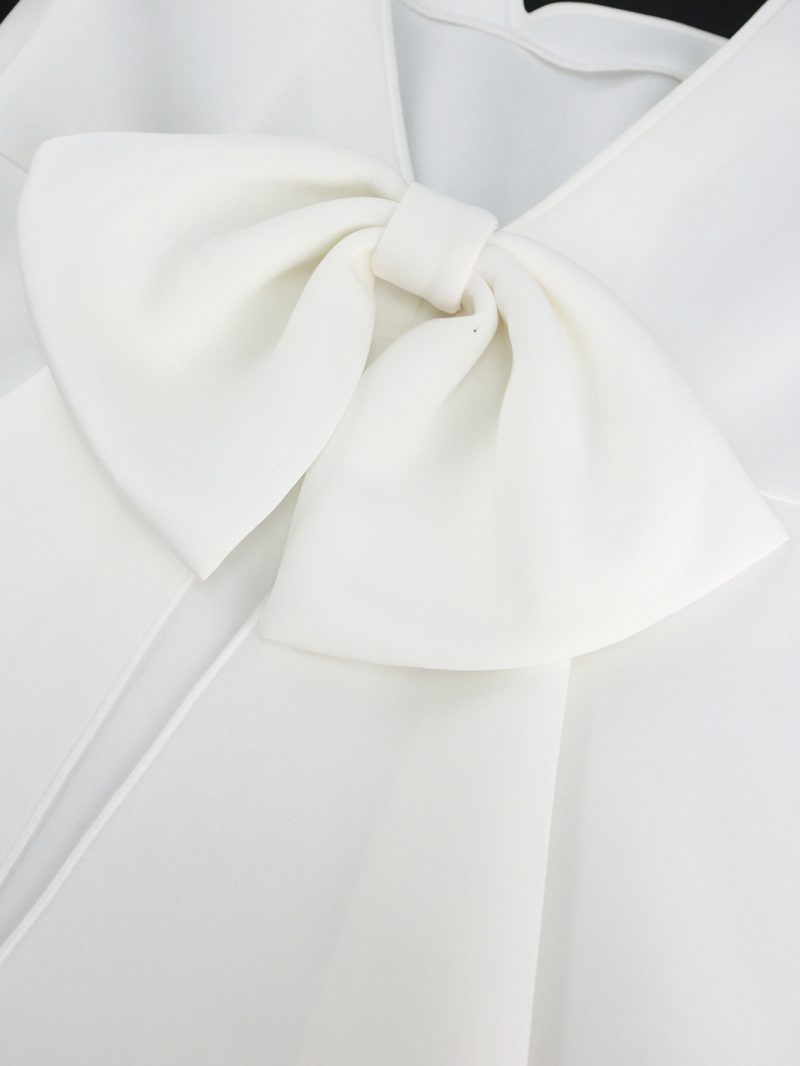 Cocktail Party Dress – Square Neck Backless Bow - Image 4