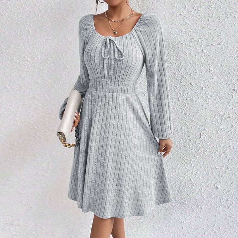 Women’s Minimalist Long Sleeve Winter Dress