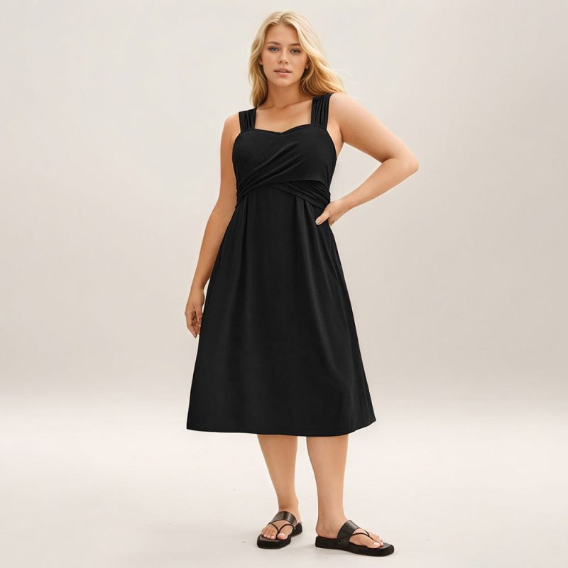 Plus Size Elegant High Waist Maxi Dress - Image 3