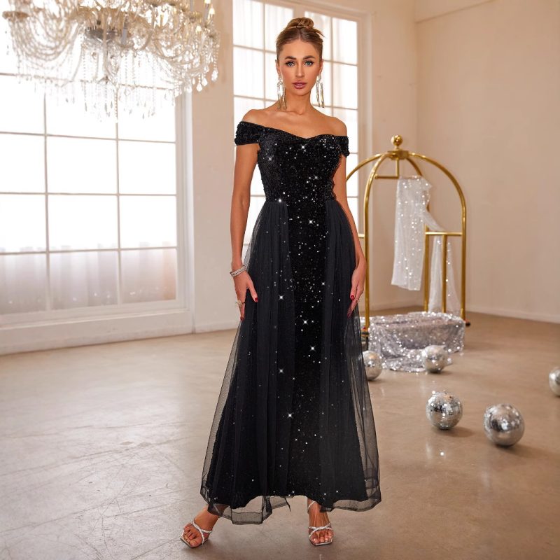 Elegant Sleeveless A-Line Maxi Dress for Evenings