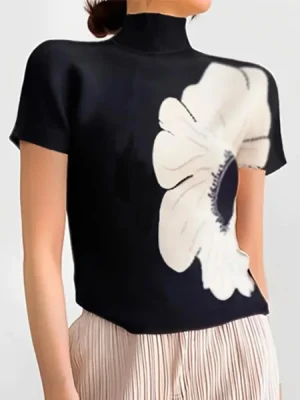 Floral Print Slim Fit T-Shirt