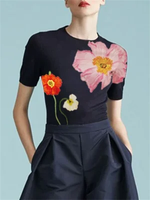 Elegant Summer Floral Tee