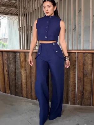 Spring Vest Suit Set