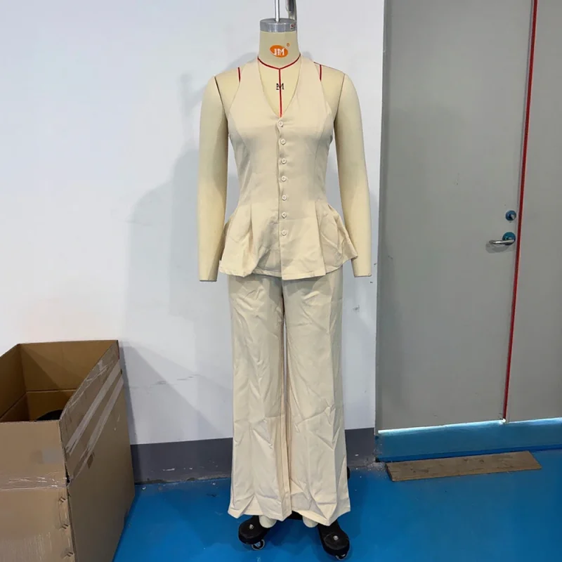 Halter Vest & Wide Leg Pants Set - Image 5