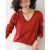 V-neck red