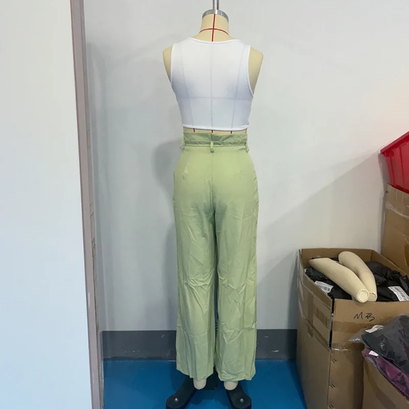 Women’s Slim Fit Sleeveless Pants Outfit - Image 5
