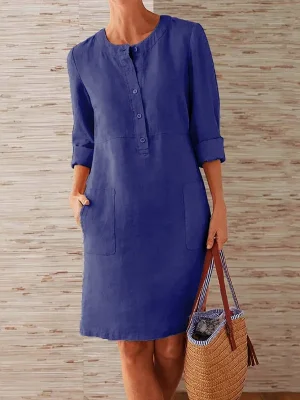 Elegant Summer Bodycon Dress with Pockets