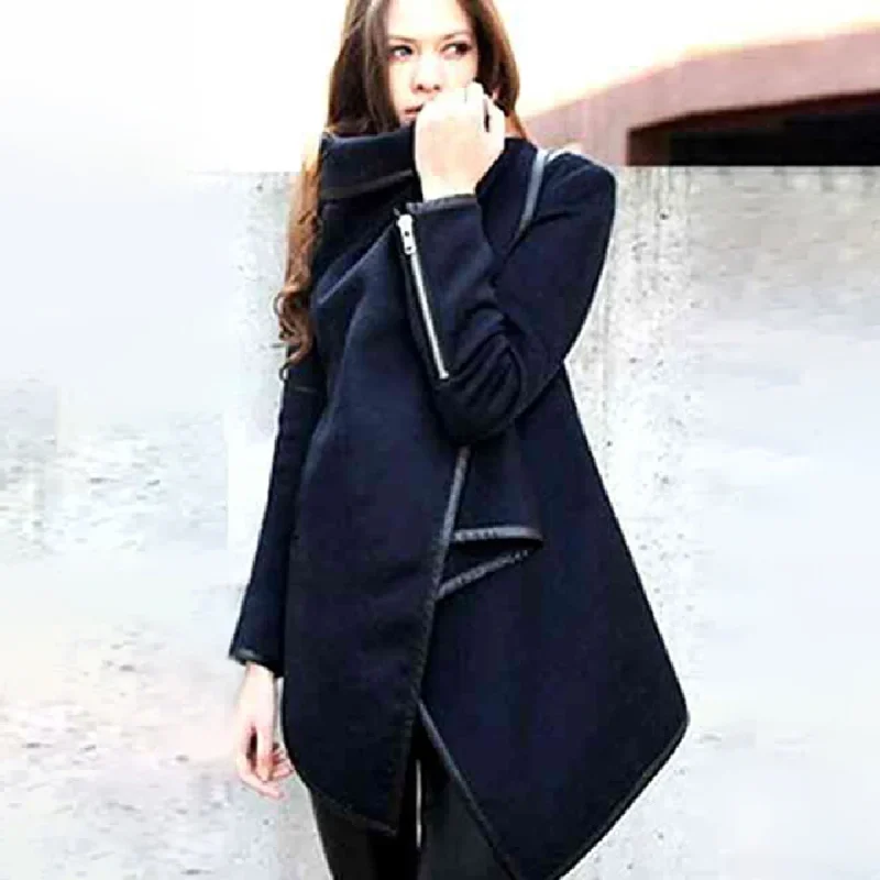 Asymmetric High-Neck Jacket - Image 2