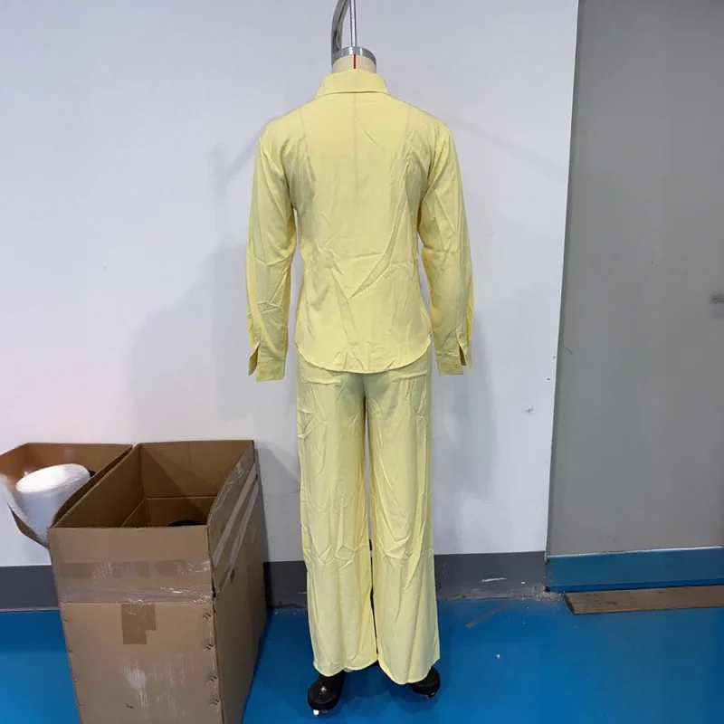 Shirt & Wide Leg Pants Set - Image 5