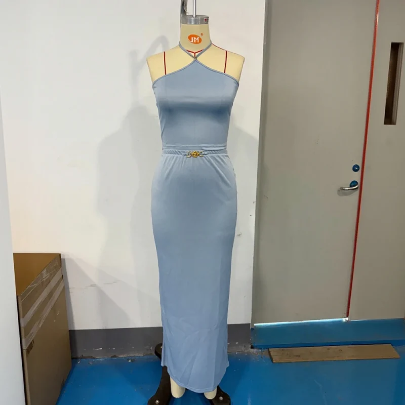 2025 Halter Neck Top & Half Skirt Set - Image 4