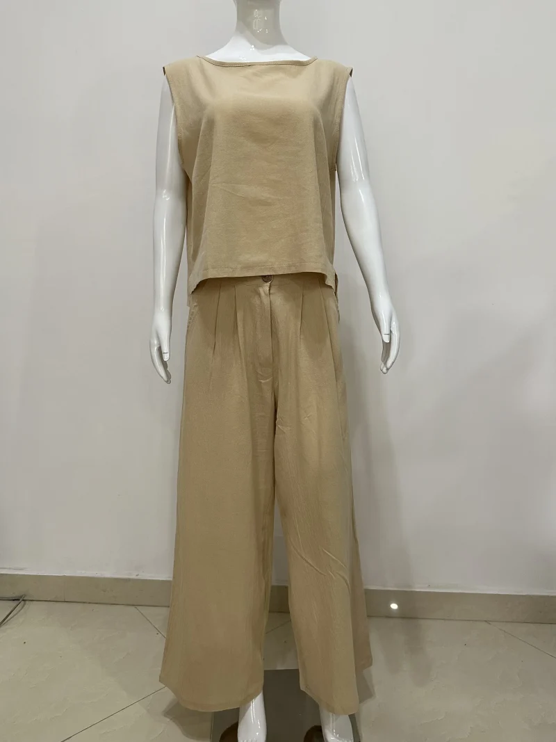 Vintage Sleeveless Top & Pants Set - Image 4