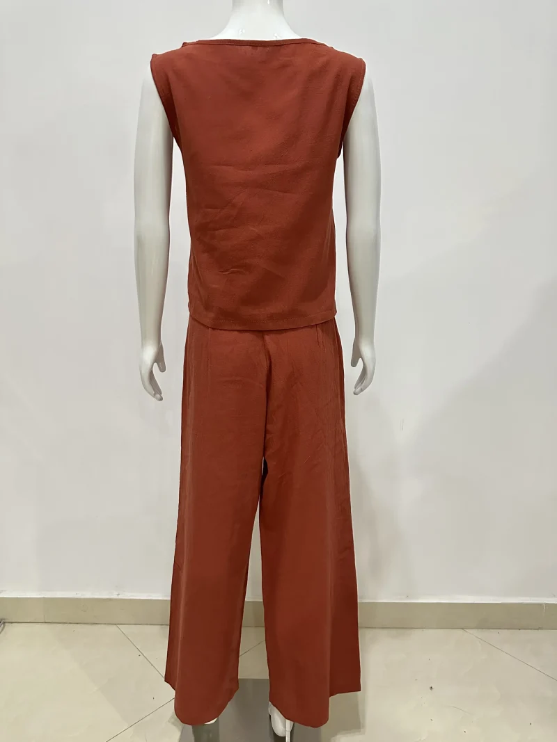 Vintage Sleeveless Top & Pants Set - Image 6