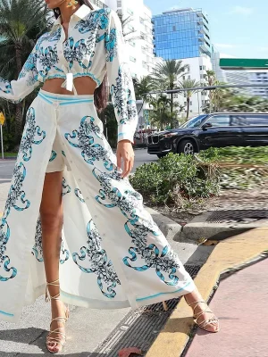 Casual Printed 2-Piece Summer Set