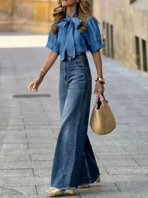 Vintage High Waist Blue Jeans