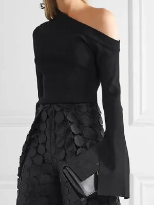 Simple Casual One-Shoulder Shirt