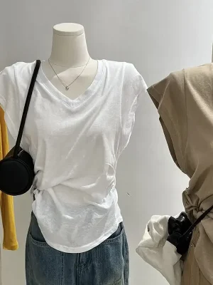 Summer Casual V-Neck Loose T-Shirt