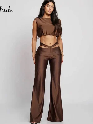 Chic Open Navel 2-Piece Summer Outfit