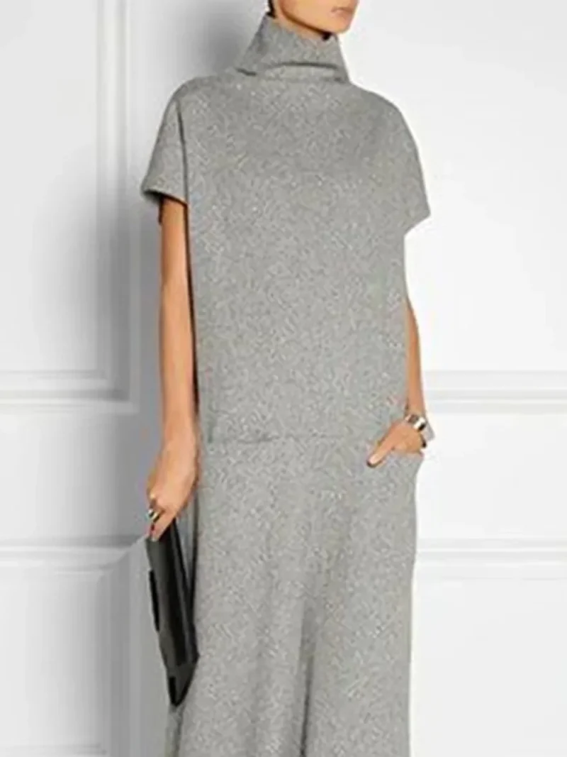 Loose Fit Office Maxi Dress - Image 2