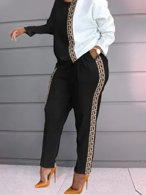 Loose T-Shirt & Pants Tracksuit Set