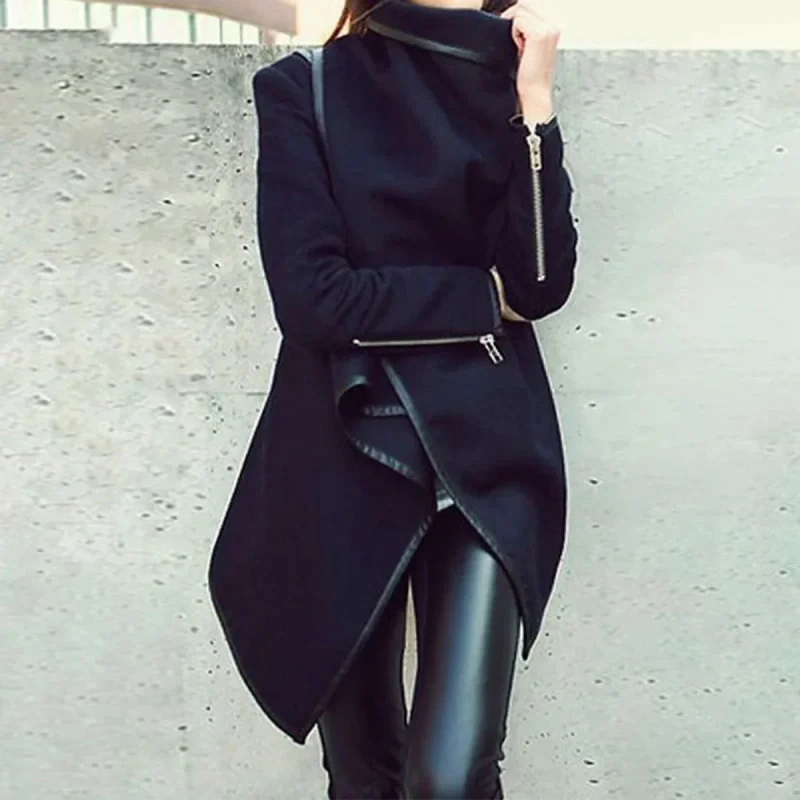 Asymmetric High-Neck Jacket - Image 4