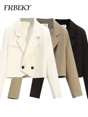 Elegant Short Blazer for Spring Autumn