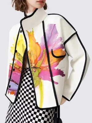 2025 Elegant Printed Outerwear
