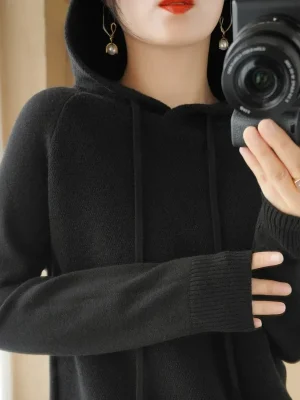 Autumn Winter Hooded Pullover