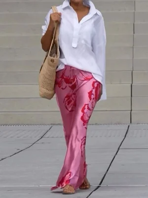 Long Sleeve Shirt & Skirt Outfit