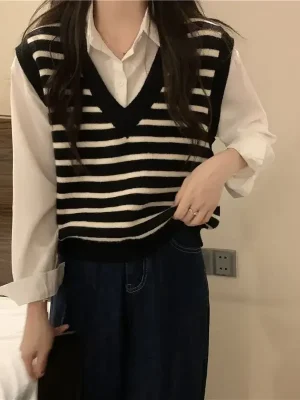 Autumn Korean Style Sweater Vest