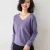 V-neck purple