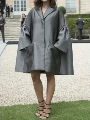 Flared Sleeve Casual Short Dress