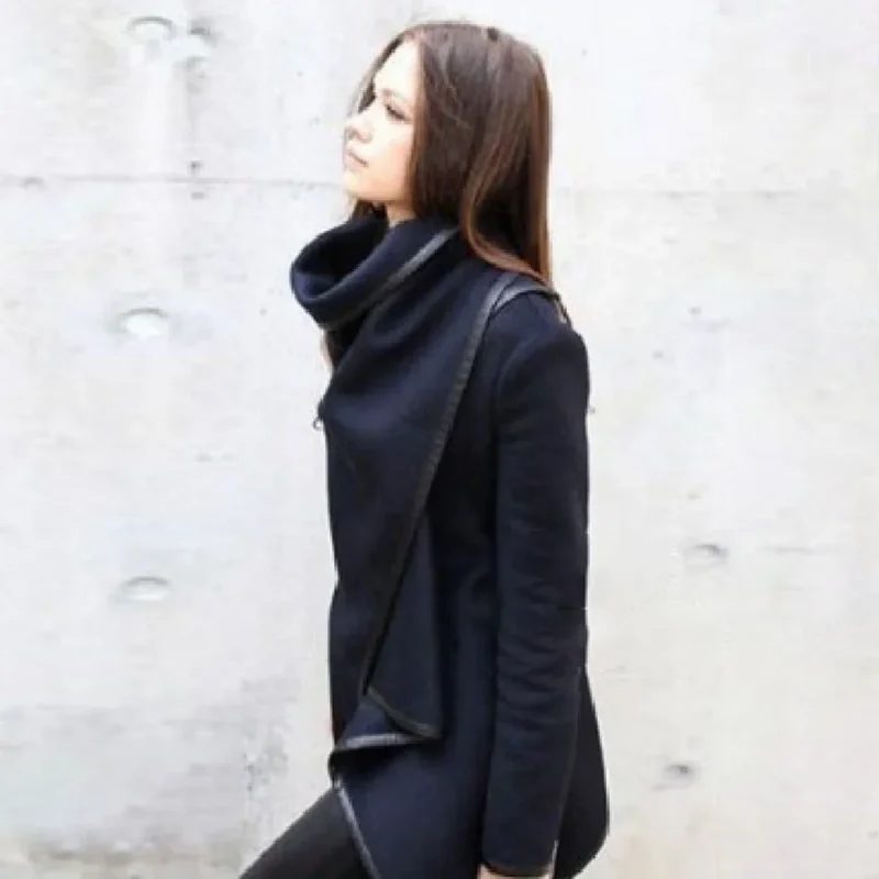 Asymmetric High-Neck Jacket - Image 5