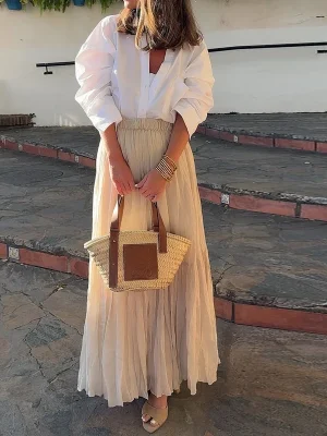 2025 Women’s Summer Shirt & Skirt Set