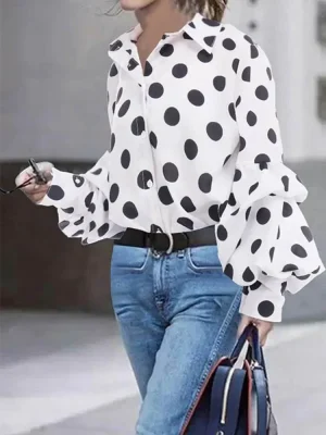 Black & White Polka Dot Blouse