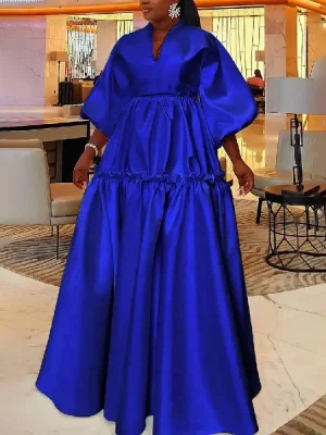Loose Fit Solid Color Maxi Dress