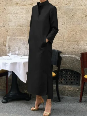 Fashion Black H-Line Dress for Women